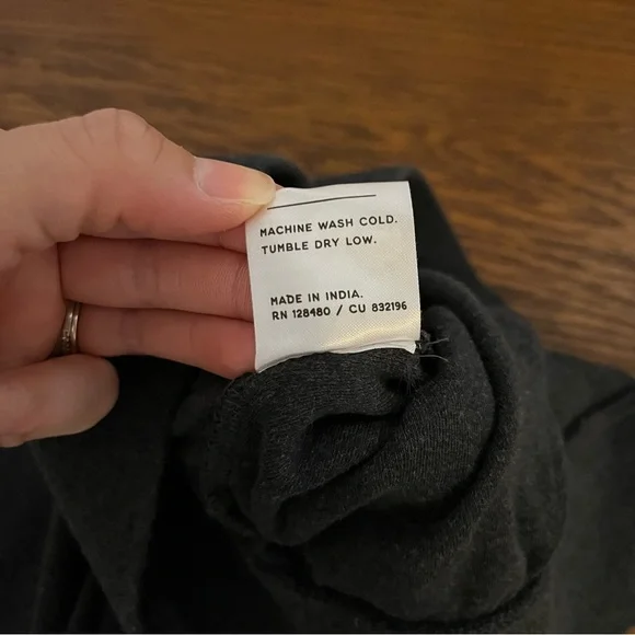 Pact Charcoal Knit Pants Size Large Organic Cotton Sweats Soft Comfy Sustainable - Picture 9 of 12